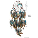 Axyaa Five-ring Tree of Life Dream Catcher with Natural Feathers