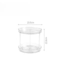Axyaa Rotating Cosmetic Storage Organizer Shelf - 360 Transparent Rack for Bathroom and Kitchen
