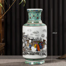 Axyaa Modern Chinese Jingdezhen Ceramic Powder Color Vase Arrow Tube