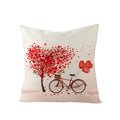 Valentine's Day Love Heart Cushion Cover 45x45cm by Axyaa