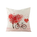 Valentine's Day Love Heart Cushion Cover 45x45cm by Axyaa