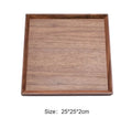 Axyaa Black Walnut Wood Japanese Tableware Hexagon Tray for Fruits and Tea