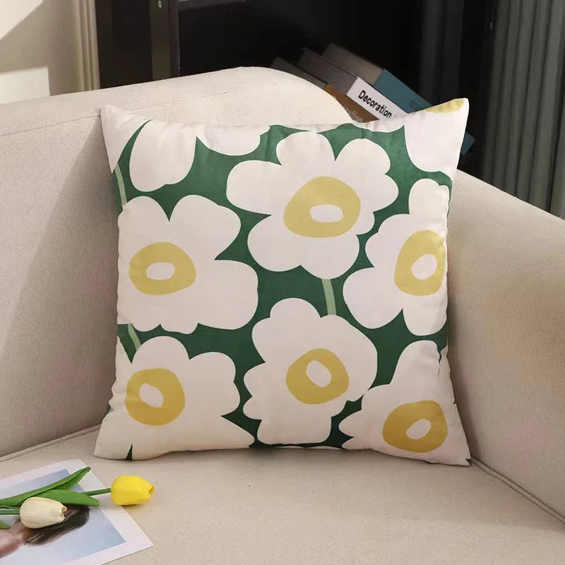Axyaa Velvet Sofa Pillow Case Soft Fluffy Cushion Cover Modern Simple Style