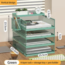 Axyaa Desk Organizer Stackable Tray Set with Pen Holder