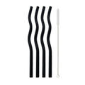 Axyaa Glass Straws - 5Pcs Colorful, Eco-Friendly Wavy Design for Juice & Cocktails