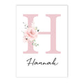 Axyaa Personalized Sisters Floral Canvas Wall Art for Nursery Decoration