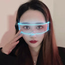 Axyaa Glowing LED Glasses for Halloween Cosplay and Christmas Parties