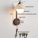 Axyaa White Glass LED Wall Lamps with Switch for Bathroom Mirror, Stair Light