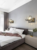 Axyaa LED Glass Spherical Wall Lamp E27 for Bedroom Indoor Lighting