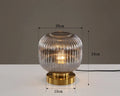 Axyaa Nordic Glass Table Lamp in White Blue Amber Smoky Gray for Modern Living Room