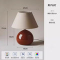 Axyaa Chestnut Glass Table Lamp LED E27 - Medieval French Design