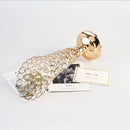 Axyaa Crystal Candle Holder Set - European Vintage Style Glass Stand
