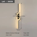 Axyaa LED Wall Lamps Minimalist Indoor Sconce Lighting for Living Room, Bedroom