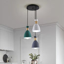 Axyaa Nordic Macaron Dining Table Light: Modern & Simple Circular Lamp for Bar Counter