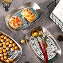 Axyaa American Style Tin Plate for Outdoor Dining and Camping