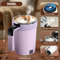 Axyaa Rechargeable Electric Stirring Mug Stainless Steel Coffee Tumbler