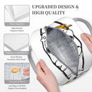 Axyaa Cartoon Dog Lunch Bag: Large Capacity Insulated Thermal Cooler Box