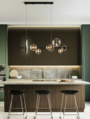 Axyaa Glass Pendant Light: Modern Nordic Design for Dining Areas