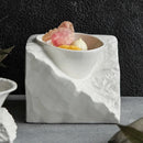 Axyaa Ceramic Stone Pattern Soup Salad Molecular Gastronomy Tableware Art Dish Bowl