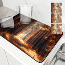 Autumn Scenery Kitchen Absorbent Draining Mat by Axyaa - Quick Dry Dish Drying Mat