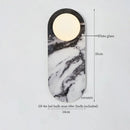 Axyaa Patterned Ceramic LED Wall Lamps - Mid Century Modern Living Room Fixtures
