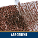 Axyaa Furry Dog Door Mat for Muddy Paws: Non-Slip Indoor Entryway Doormat