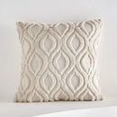 Axyaa Fluffy Embroidery Diamond Cushion Cover 45x45cm
