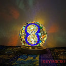 Axyaa Turkish Mosaic Lamp DIY Material Package Glass Night Light Handmade Gift