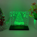 Santa Claus 3D Illusion Night Light by Axyaa - LED Desk Lamp for Christmas Decor