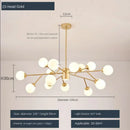 Axyaa Nordic Magic Bean Chandelier Pendant Lights for Luxury Home Decor