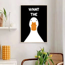 Axyaa Cute Duck Print Art Pink Canvas Poster Modern Wall Painting for Bedroom Decor