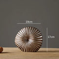 Axyaa Resin Crafts Flower Vase Stripe Texture Modern Home Decor