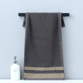 Axyaa Embroidered Cotton Towels Set - Hotel Quality Bath & Face Towels