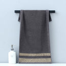 Axyaa Embroidered Cotton Towels Set - Hotel Quality Bath & Face Towels