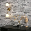 Axyaa Modern Glass Ball LED Wall Lamp, Golden Black, Simple Design for Living Room, Bedroom, Aisle