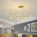 Axyaa Circular Luxe Pendant Light for Living, Dining, and Bedroom