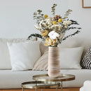 Axyaa Ceramic Pampas Grass Vase, 13" Modern Floor Vessel for Wedding and Home