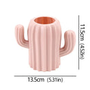 Axyaa Plastic Vase: Unbreakable Cactus Flower Pot & Pen Holder