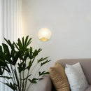 Axyaa Chinese Marble Wall Lamp: Copper Bedroom Study Living Room Background Light