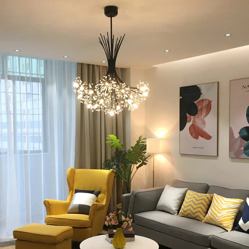 Axyaa Dandelion Chandelier: Modern Nordic Style for Bedroom and Living Room