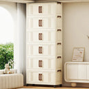 Axyaa 2-Door Foldable See-Through Storage Cabinet