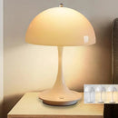Axyaa Mushroom Table Lamp USB Rechargeable LED Night Light for Bedroom Decor