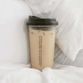 Axyaa Iced American Coffee Cup Tritan Water Bottle for Women