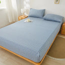 Axyaa Double/Queen Fitted Mattress Cover, Solid Color, Anti-Mite - 200X220cm