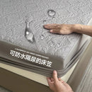 Axyaa Quilted Mattress Protector: Waterproof, Non-Slip, Breathable, Anti-Mite, Anti-Bacterial