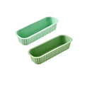 Silicone Rectangular Cake Mold Set by Axyaa: Baking Molds for Cake, Bread, Toast, and Ice Cubes