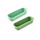 Silicone Rectangular Cake Mold Set by Axyaa: Baking Molds for Cake, Bread, Toast, and Ice Cubes