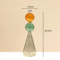 Axyaa Double Glazing Stained Glass Vase Hydroponics Terrarium Home Decoration