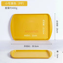 Axyaa Fast Food Tray - Rectangular & Circular Anti-Slip Tray for Cafeteria & Hotel Service