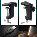 Axyaa LED Desk Lamp with Clamp - 3 Color Modes, Dimmable, Long Arm